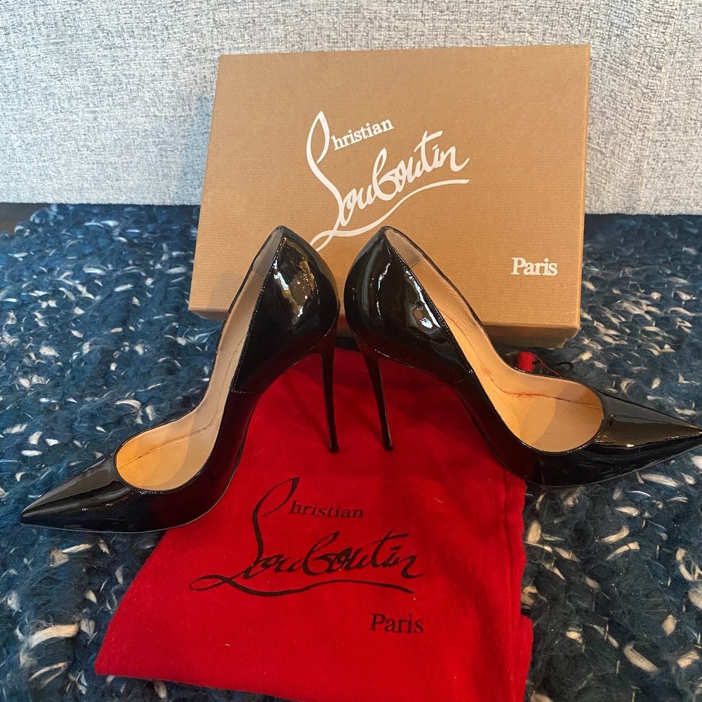 CHRISTIAN LOUBOUTIN So Kate 120 patent-leather